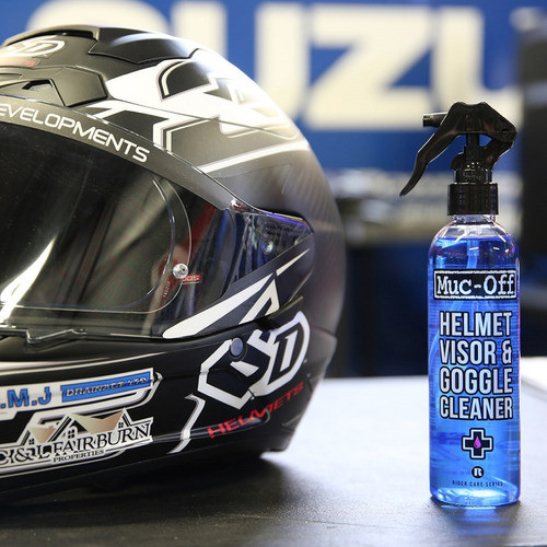 Liquido Limpiador Cascos Viseras Lentes De Moto Bici Muc-off 1
