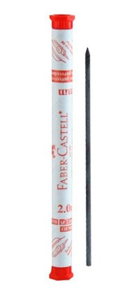 Grafite 2.0mm Hb Grosso Faber-castell Tubo C/ 06 Minas 1