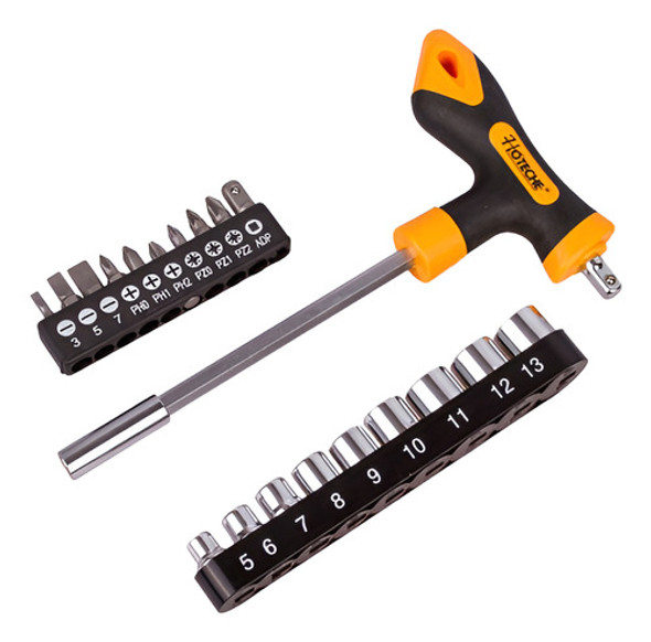 Mango T Destornillador Juego 20 Piezas Dados Puntas Hoteche 0 Mango T Destornillador Juego 20 Piezas Dados Puntas Hoteche 0