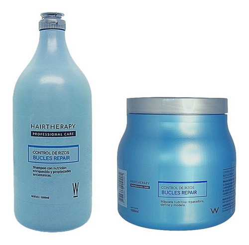 Shampoo + Máscara Bucles Repair Rulos 1000ml Hair Therapy 0