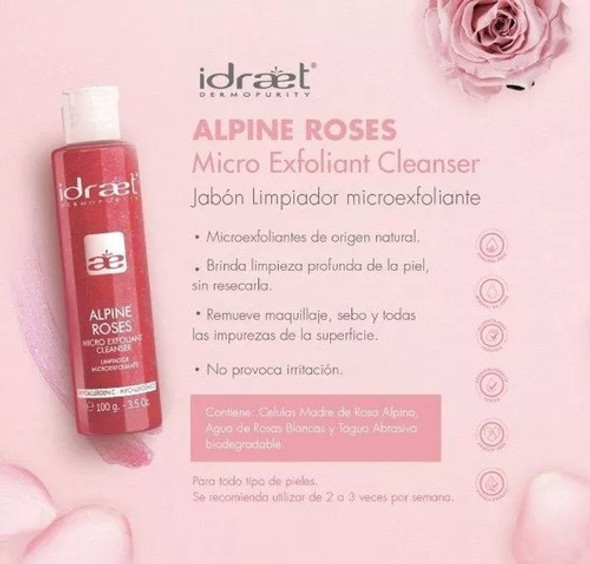Alpine Roses Micro Exfoliant Cleanser De Idraet Por 100gr. 1