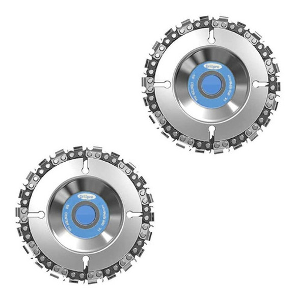 2 Discos De Talla De Madera Y Corte Para Amoladora 4eje 5/8 0