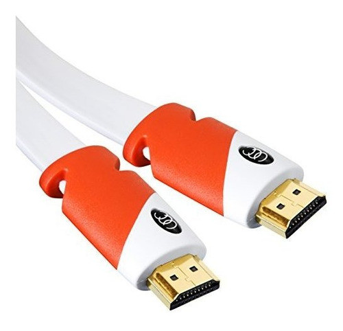 Cable Hdmi Plano - 50 Ft, Cable Hdmi De Alta Velocidad (15m) 0