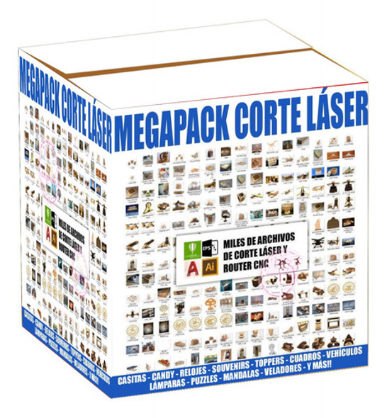 Pack Vectores Para Corte Laser Router Cnc Mega Todo En Uno 0