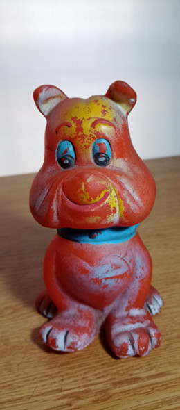 Muñeco De Goma Antiguo Perro 0 Muñeco De Goma Antiguo Perro 0