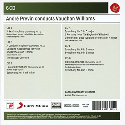 Williams/harper/buswell Andre Previn Conducts Vaughan Wi Cd 1