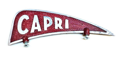 Emblema Banderita Original Guardabarro Capri De Época 1