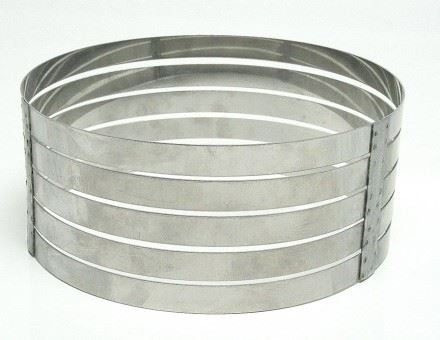 Aros Cortador De Bolo Em Camadas 20cm Em Inox 0