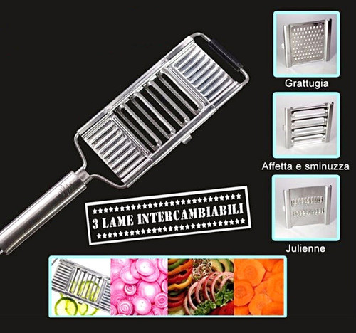 Rebanador Manual Mandolina Cortador Megacuisine Alta Calidad 1