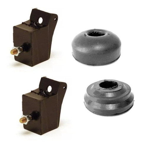 Kit X4 Juego Soportes Patas De Motor Caja Fiat 600 0