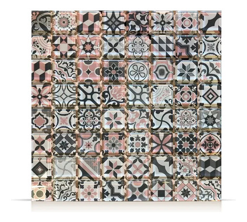 Krystales Malla  28,5x28,5 Malla Santorini Rosa Totos 0