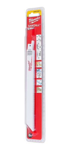 Cuchilla Hoja Sable Sawzall 8 Pulgadas Milwaukee 4800-5293 1