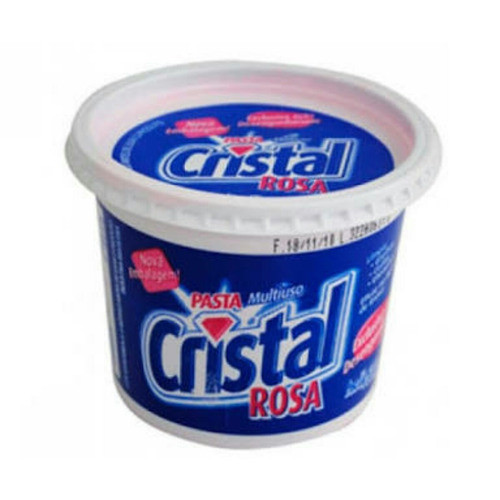 4 Potes Pastas Saponácea Cristal Rosa Multiuso 500g 0