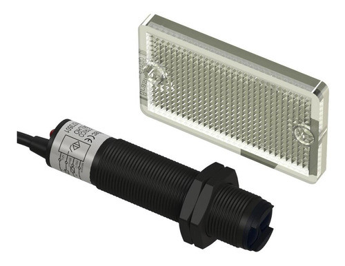 Sensor Fotoelétrico De Espelho Pnp Diametro 18mm 4 Fios 0