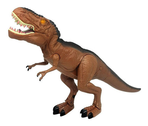 Dinosaurio T-rex Jurassic Juguete Nene Camina Mueve Cuello C 0