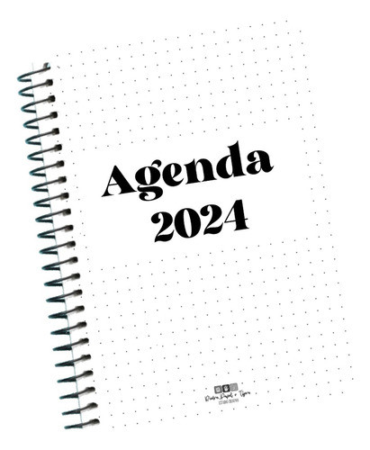 Imprimible Interior Agenda 2024 Dos Días - Modelo Unisex 0