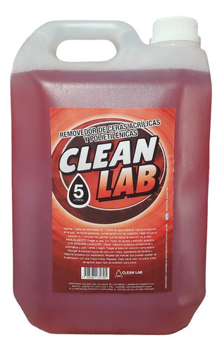Removedor De Ceras Acrilicas Y Polietilenicas X 5 Lts. Conc 0