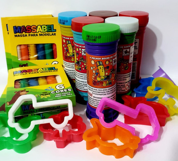 40 Massinhas + 20 Bolhas + 40 Moldes 0