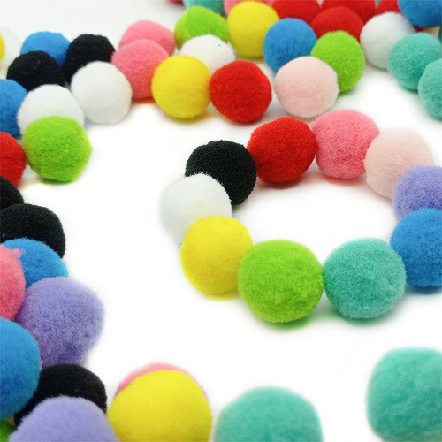 Pompones De Felpa 2cm Surtidos X500 Cotillon Souvenirs Candy 0