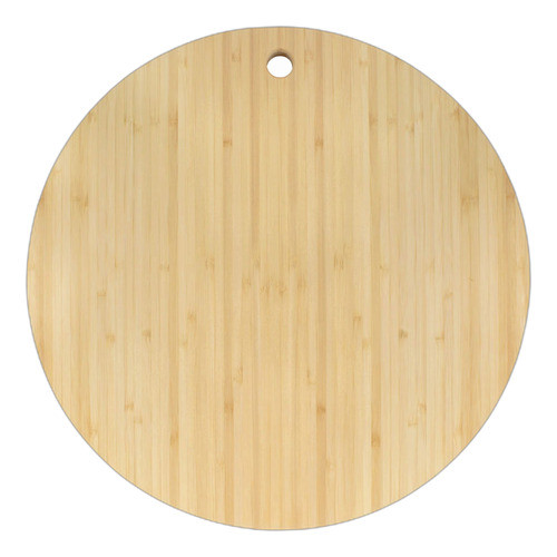 Tabla De Cortar Redonda De Bambu 15 Diametro X 075 Grosor 1
