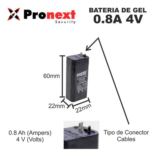 Publicación Para Envíos De Baterías 4v 0.8ah 1