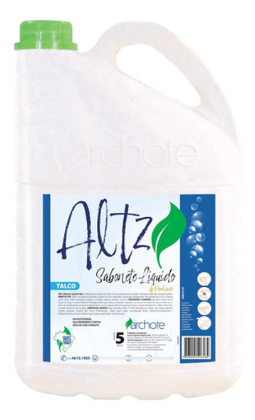 Sabonete Líquido Talco Azul 5l Altz 0 Sabonete Líquido Talco Azul 5l Altz 0