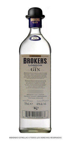 Gin Brokers 750 Ml Premium London 1