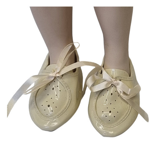 Muñeca De Porcelana Zapatos Acordonados Color Natural 9 Cm 0