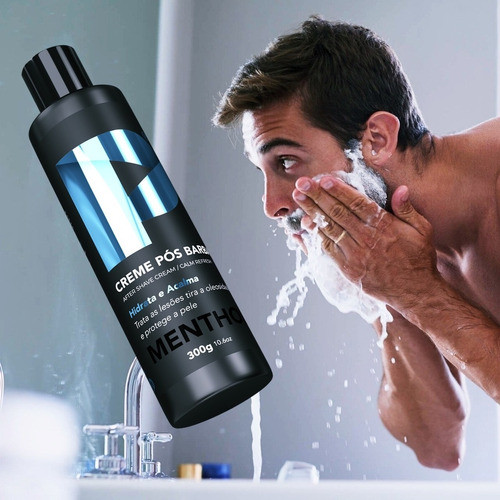 Creme Pós Barba Play Barber 300g Menthol Reduz As Irritações 1