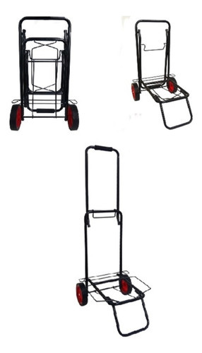Carrinho Dobravel Maleiro Bagagem Carga Multiuso Carga 60kg 0