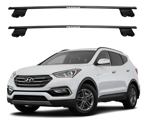 Barras De Techo Eqmax Beta Hyundai Santa Fe 2014-2018 Negro 0