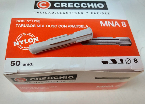 Tarugos Multiuso Con Arandela 8 Mm X 50u 0
