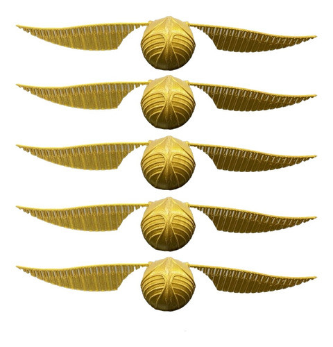 Pack De 10 Mini Snitch Doradas - Harry Potter - Impresion 3d 0