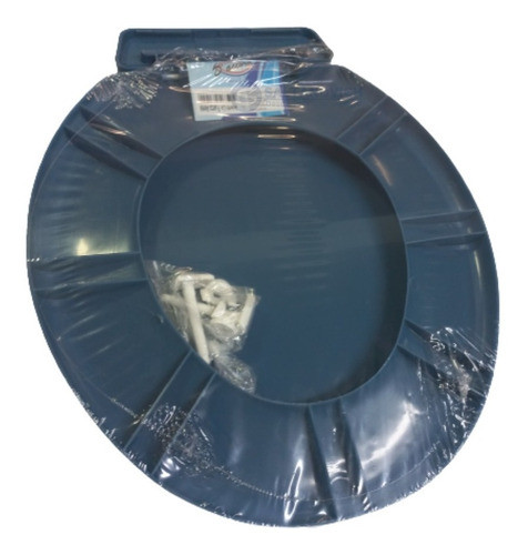 Tabla Asiento Inodoro Daccord Herrajes Pvc Azul Fuerza Aérea 1