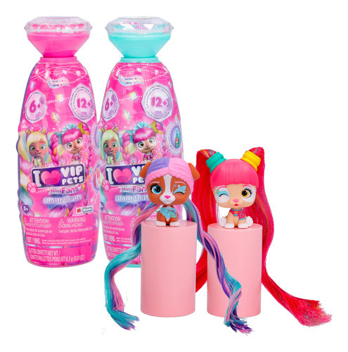 Pacote Com 2 Miniventiladores Doll Imc Toys Vip Pets Glam Ge 0
