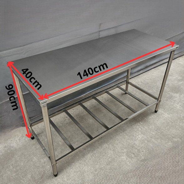 Bancada Armario 140x40 De Inox Multiuso 1 Nivel Gradeada 1