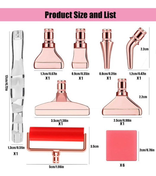 Herramientas Para Pinturas De Diamante 14 Pcs Acero Inox._10 1