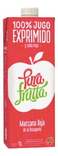 Jugo 100% Exprimido Manzana Roja Pura Frutta Pack 6 X 1 Lt 0