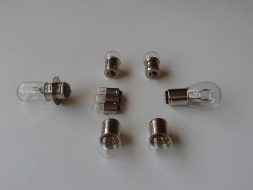 Yamaha Chappy Lb 80 Set De Lámparas 6 Volts Completo Focos 1