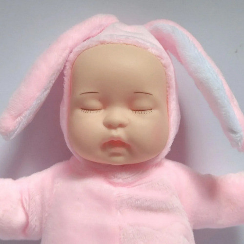 Bebote Chico Con Ropa Rosa, Cabeza De Goma, Bebe De 18 Cm 1