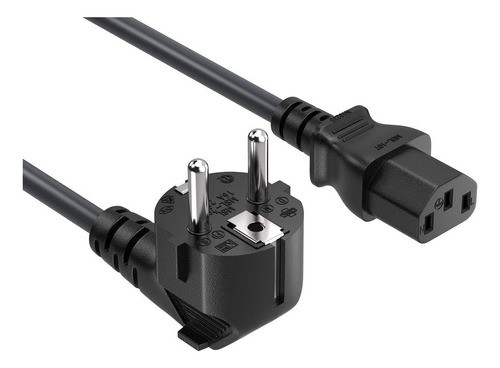 Cable De Alimentacion Europeo  Conector De 3 Pines Para Ord 0