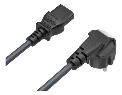 Cable De Alimentacion Europeo  Conector De 3 Pines Para Ord 1