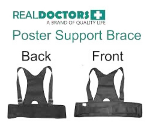 Corrector Postura New Real Doctors Dorso Lumbar Hombros Imán 1