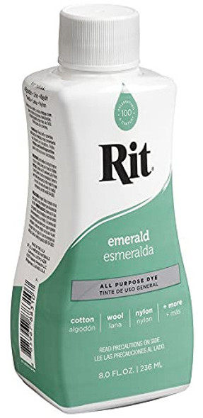 Colorante Para Tela Rit All Purpose 236ml Verde Esmeralda 1 Colorante Para Tela Rit All Purpose 236ml Verde Esmeralda 1