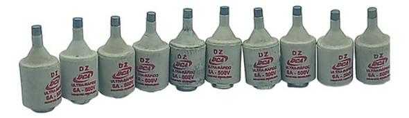 Fusível Ultra Rápido Dca Dz 6a 500v Kit 10 Peças 1