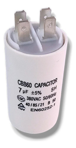 Capacitor Arrancador De 7uf 380vac 1