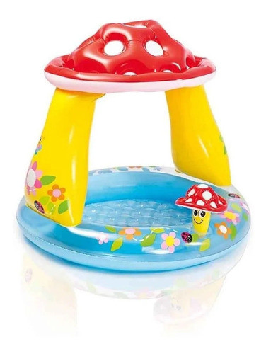 Piscina Inflável Bebês Infantil Cobertura Cogumelo - Intex 0