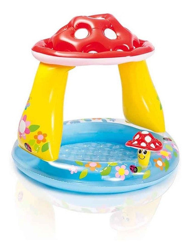 Piscina Inflável Bebês Infantil Cobertura Cogumelo - Intex 1