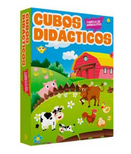 Cubos Didacticos Familia De Animalitos En Caja Yuyu - 129y 0
