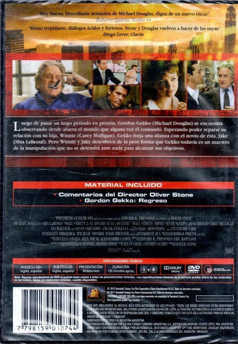 Wall Street 2 El Dinero Nunca Duerme Origina Nuevo Cerrado 1